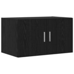 vidaXL Armoire de rangement 3 Pièces Chêne noir