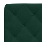 vidaXL Coussin de tête de lit vert foncé 180 cm velours