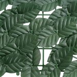 vidaXL Écran de balcon avec feuilles vert foncé 500x150 cm