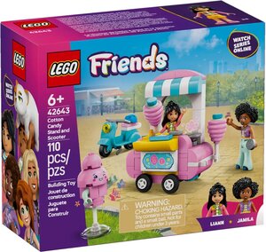 LEGO Friends - Stand de Barbes à Papa et Scooter - Set de Construction Amusant pour Enfants