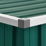 vidaXL Abri de jardin Vert 195x198x159 cm Acier galvanisé