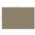 vidaXL Tapis de tente 400x600 cm Taupe