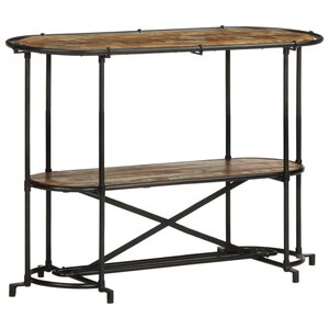 vidaXL Table console 110x42x76 cm bois massif de récupération
