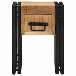 vidaXL Table d'appoint 30 x 30 x 40 cm Bois de mangue massif
