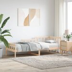 vidaXL Lit de jour sans matelas 90x190 cm bois de pin massif