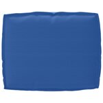 vidaXL Set de coussins en palette de 2 pièces bleu royal en tissu Oxford