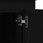 Haute armoire vidaXL en chêne noir 132x35 5x103 5 cm en bois d'ingénierie