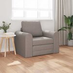 vidaXL Canapé-Lit Taupe 98 x 71 x 83 cm tissu