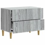 vidaXL Cabinet de chevet avec tiroir Sonoma gris 62 x 34 5 x 48 cm
