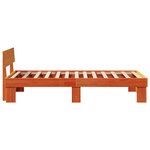 vidaXL Cadre de lit Marron cire 80 x 200 cm Bois massif en pin