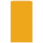 vidaXL Buffet jaune moutarde 99x39x73 cm acier