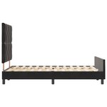 Lit vidaXL Noir 120x190 cm Velours