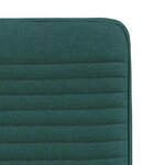 vidaXL Chaises à manger lot de 4 vert foncé tissu