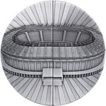 Pièce de monnaie en Argent 10 Dollars g 155.5 (5 oz) Millésime 2026 STADIUM