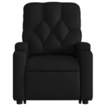 vidaXL Fauteuil inclinable de massage Noir Similicuir
