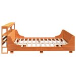 vidaXL Cadre de lit sans matelas cire marron 200x200cm bois pin massif