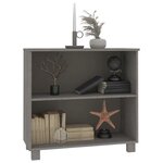 vidaXL Buffet HAMAR Gris clair 85x35x80 cm Bois massif de pin