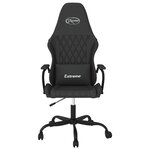 vidaXL Chaise de jeu Noir Similicuir