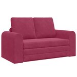 vidaXL Canapé-Lit Bordeaux 148 x 71 x 83 cm Velours