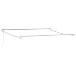 vidaXL Auvent Rétractable Vert et blanc 350 x 250 cm