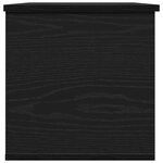 Coffre de rangement vidaXL en chêne noir 102x35x35 cm  en bois d'ingénierie