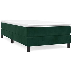 vidaXL Cadre de lit vert foncé 90x200 cm velours