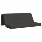vidaXL Canapé-lit pliable 200 x 67 x 45 cm Gris foncé