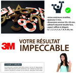 N°8 enigma  auto adhésif 3m  pour boites aux lettes  portes  casiers ...  Intérieur/extérieur