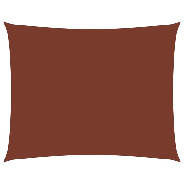 vidaXL Voile de parasol tissu oxford rectangulaire 2x3 5 m terre cuite