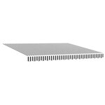 vidaXL Auvent rétractable anthracite et blanc 4x3 m tissu et aluminium