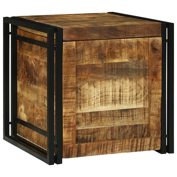 vidaXL Boîte de rangement 50 x 50 x 50 cm - Bois de manguier massif