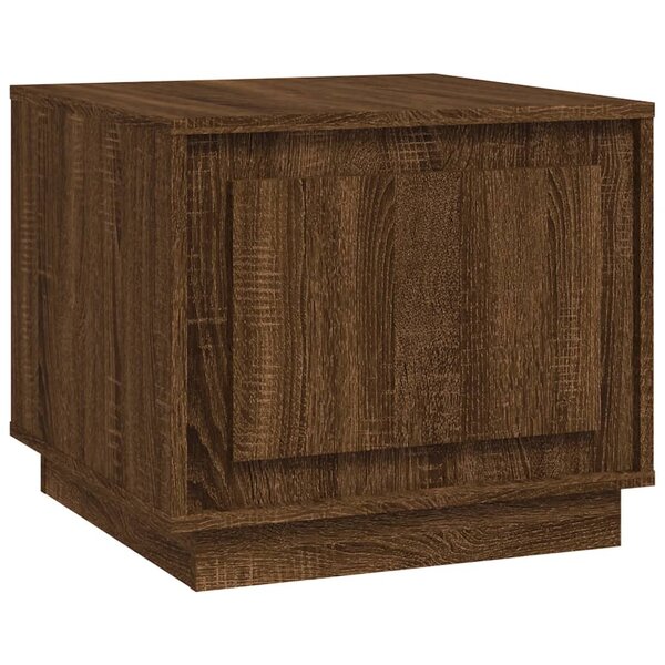 vidaXL Table basse chêne marron 51x50x44 cm bois d'ingénierie