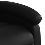 vidaXL Fauteuil de massage inclinable noir similicuir