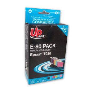 Pack UPrint compatible EPSON T0807  6 cartouches