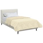 vidaXL Duvet d'hiver 140 x 220 cm Hiver Crème Respirant