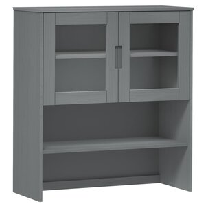 vidaXL Dessus de buffet MOLDE Gris 90x35x100 cm Bois massif de pin