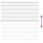 vidaXL Store zèbre blanc 150x100 cm largeur du tissu 145 9cm polyester