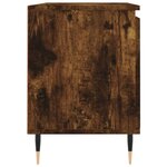 vidaXL Meuble TV chêne fumé 104x35x50 cm bois d'ingénierie