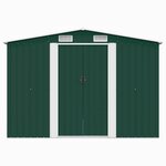 vidaXL Abri de jardin 257x298x178 cm Métal Vert