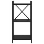 vidaXL Étagère Chêne noir 40 x 30 x 85 cm Bois d'ingénierie
