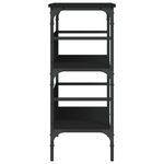 vidaXL Table console noir 75x32x75 cm bois d'ingénierie