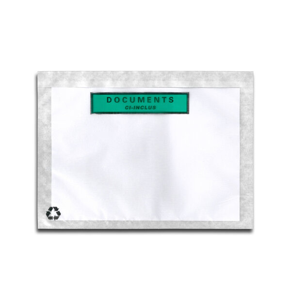 Lot de 500 pochettes documents ci-inclus paper-list a5