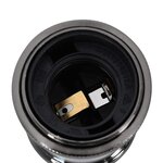 vidaXL Douilles de lampe 2 Pièces noir brillant E27