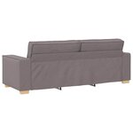 vidaXL Canapé 3 places Taupe 180 cm Tissu
