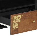 vidaXL Meuble TV Marron 80 x 33.5 x 46 cm Bois de manguier massif