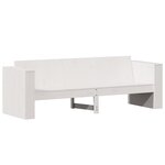 vidaXL Salon de jardin 2 Pièces blanc bois de pin massif