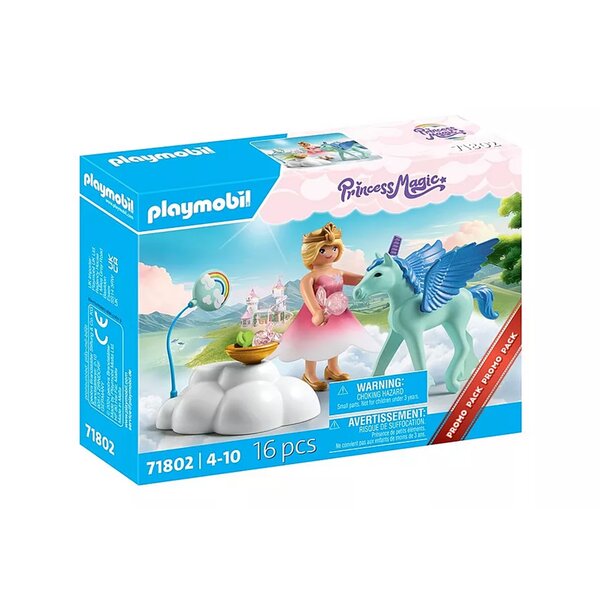 PLAYMOBIL 71802 - Princesse et poulain ailé  nuage et accessoires