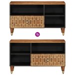 vidaXL Meuble TV 80x33x46 cm bois massif de manguier