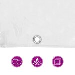 vidaXL Couverture végétale avec œillets 1x6m PVC