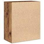 vidaXL Buffet avec tiroir Vieux bois 60 x 31 x 70 cm Bois d'ingénierie